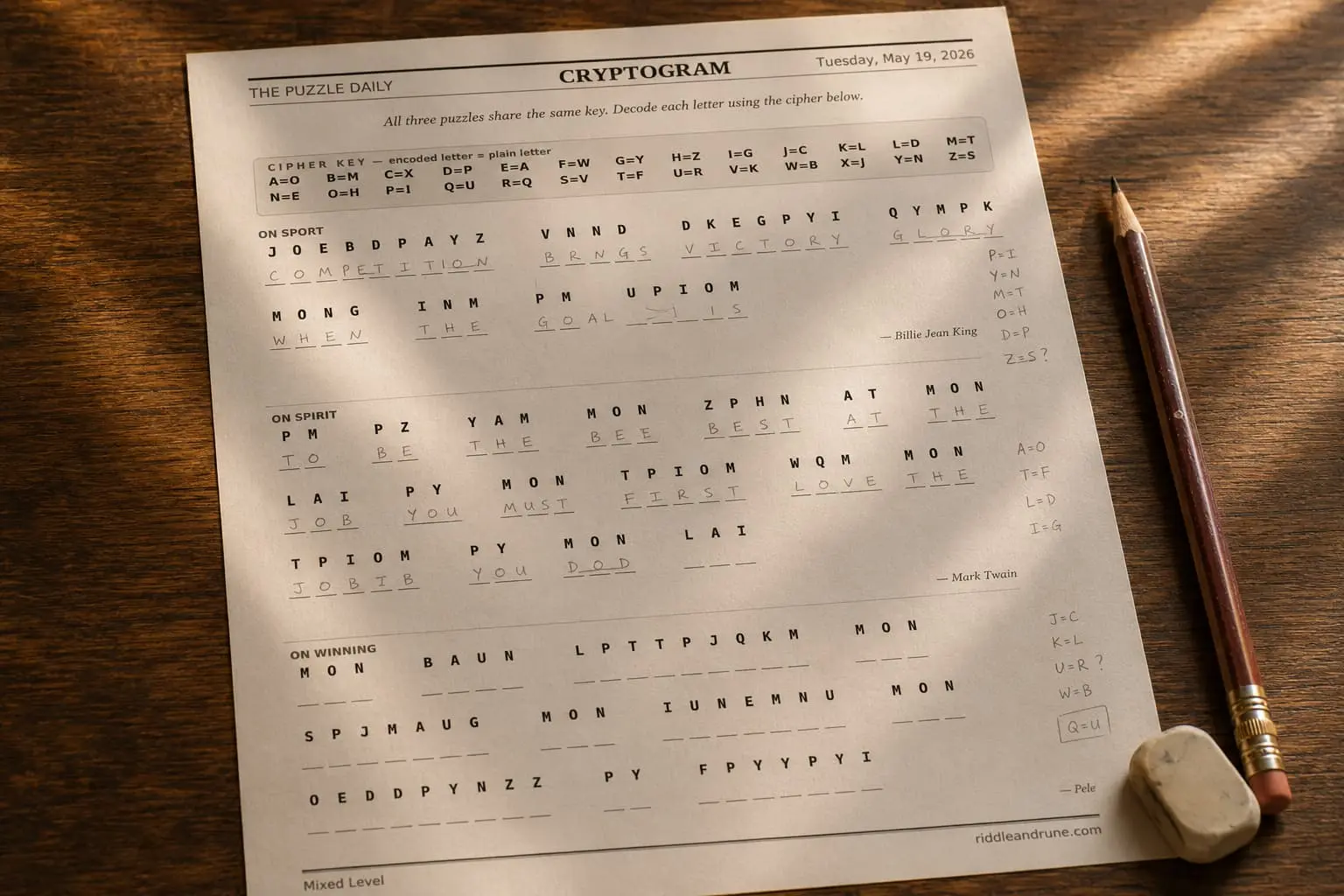 Cryptogram Edition